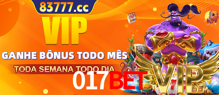 Banner promocional do 017bet oferecendo 100% de recompensas adicionais contínuas para quem fizer o login diário (Daily sign-in), com um mascote de coelho.