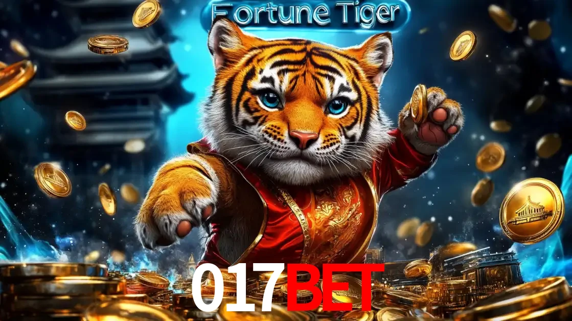 Imagem promocional do jogo de slot Fortune Tiger, com um tigre majestoso em traje tradicional cercado por uma fortuna em moedas de ouro, disponível agora no cassino 017bet.