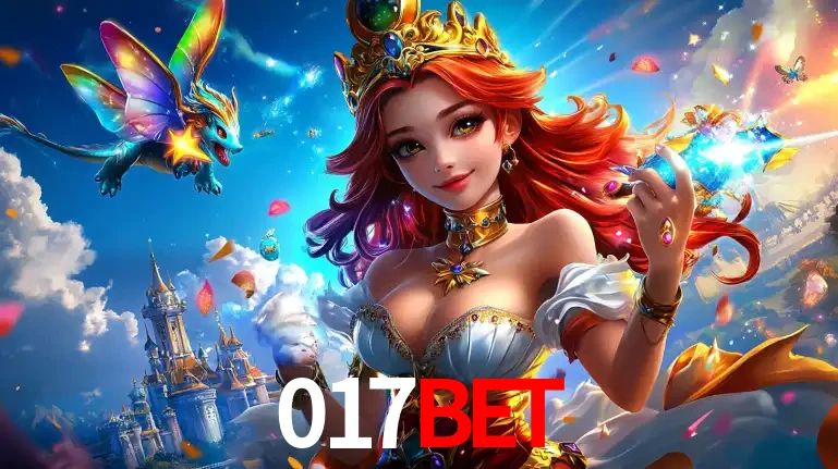 A princesa de um reino de fantasia mágico, com seu pequeno dragão, apresentando um mundo de prêmios encantados nos jogos de caça-níqueis do cassino 017bet.